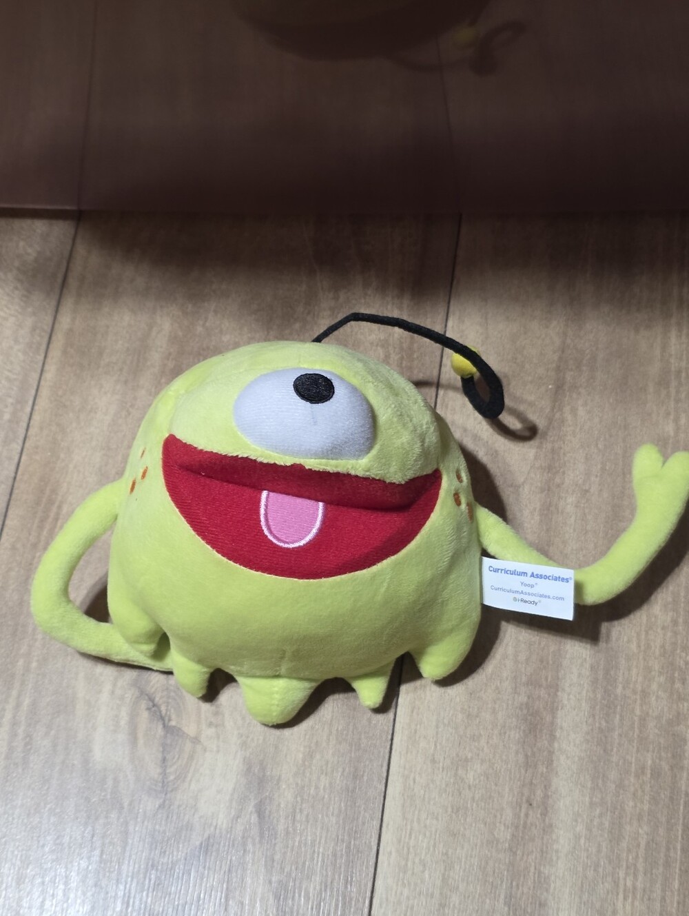 Curriculum Associates i-Ready Yoop 6 Inch Plush Stuffed Toy Green One Eyed